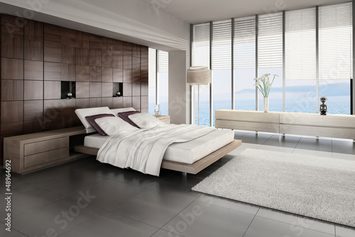 Illustration: Extravagant Exclusive Design Bedroom with sea view Extravagant Exclusive Design Bedroom with sea view