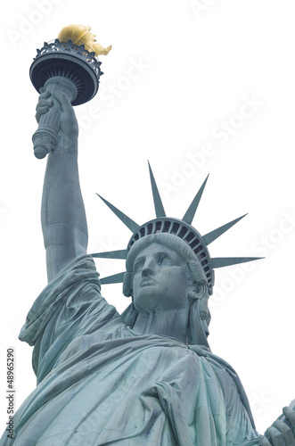Photo: Statue Of Liberty Over White Statue Of Liberty Over White