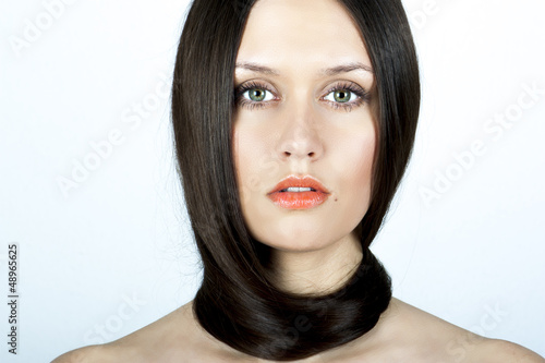 Photo: Pretty woman with beautiful hair Pretty woman with beautiful hair