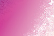 Vector magical pink butterflies horizontal background with hand