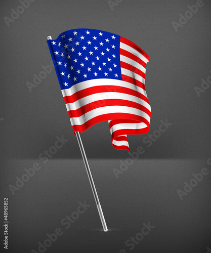 Vector: American flag American flag