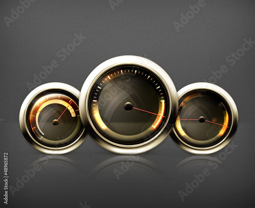 Vector: Car dashboard Car dashboard