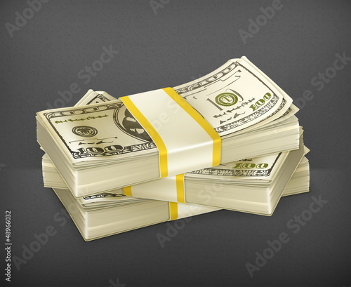 Vector: Stack of money Stack of money