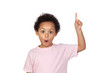 Photo: Happy latin child asking to speak Happy latin child asking to speak