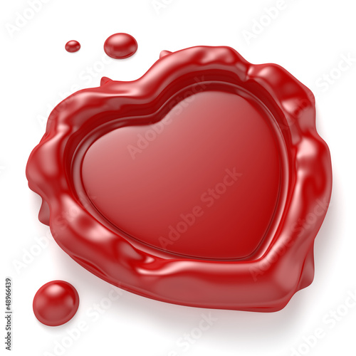 Photo: Heart-Shaped Wax Seal Heart-Shaped Wax Seal