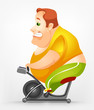 Cheerful Chubby Man