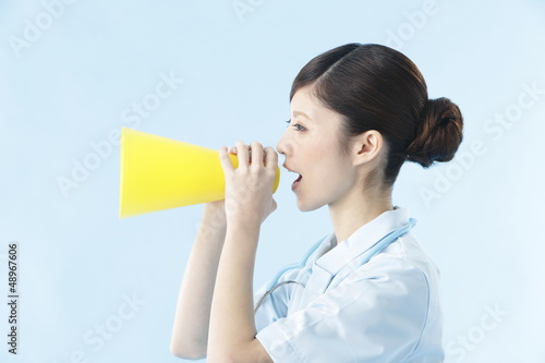 Photo: 看護師・ブルーバック 看護師・ブルーバック