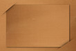 Blank paper cards inserted into another piece of paper