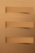 Blank paper cards inserted into another piece of paper