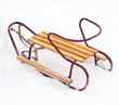 wooden sledge