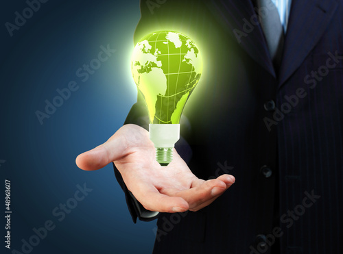 Photo: hand and lamp hand and lamp