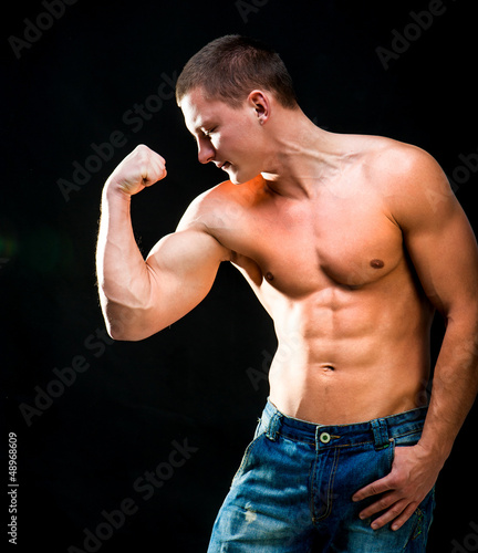 Photo: muscular man muscular man