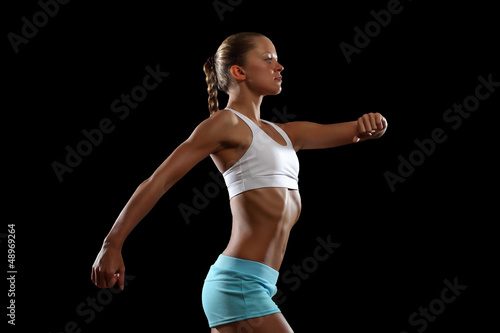 Photo: Fitness woman smiling Fitness woman smiling