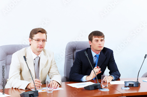 Photo: Two businessmen at meeting Two businessmen at meeting