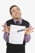 Man Holding Approved Credit Application