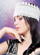 Tender Woman Fashion Studio Portrait