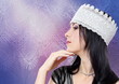 Young Woman Fashion Studio Profile Portrait