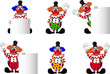 Vector: cute clown collection cute clown collection