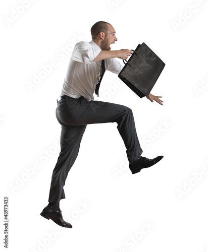 Photo: Businessman in action Businessman in action