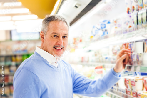Photo: Man in a supermarket Man in a supermarket