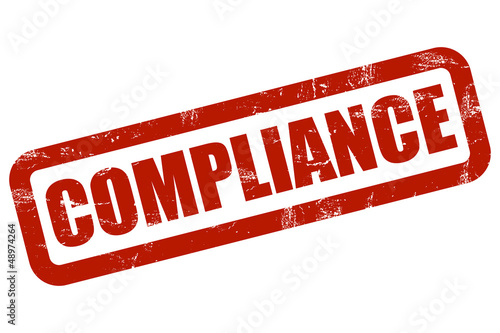 Illustration: Grunge Stempel rot COMPLIANCE Grunge Stempel rot COMPLIANCE