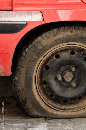 Photo: Flat tire Flat tire