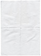 Isolated old white folded torn paper.