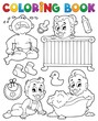 Coloring book babies theme image 1