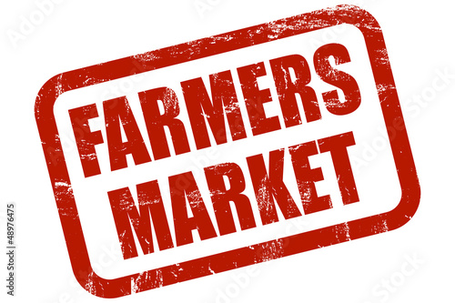 Illustration: Grunge Stempel rot FARMERS MARKET Grunge Stempel rot FARMERS MARKET