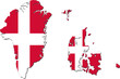 Map of Denmark (with Greenland and Faroe Islands)