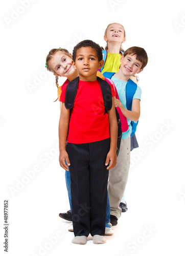 Photo: Kids in a row Kids in a row