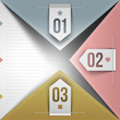 Abstract infographic design with paper numbered labels