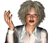 Frau mit Brille