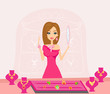 Girl and jewelry
