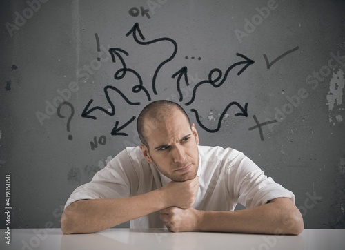 Photo: Choices of a businessman Choices of a businessman
