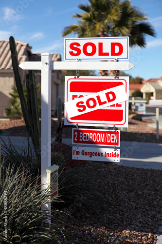 Photo: Real Estate - Sold Sign Real Estate - Sold Sign