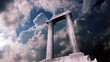 Animation of a piece of the remains of an ancient greek temple