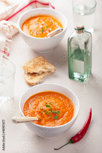 Photo: carrot cream soup carrot cream soup
