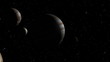 Jupiter and moons in the galaxy