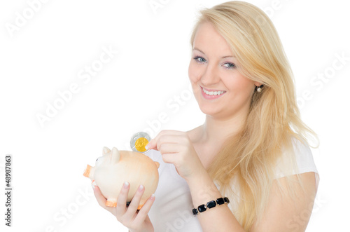 Photo: sparende studentin sparende studentin