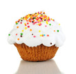 Easter cake isolated on white
