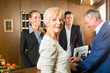 Reception - Guests check in a hotel