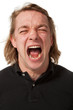 Photo: portrait young man with anger portrait young man with anger