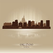 Orlando, Florida skyline city silhouette