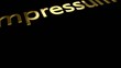 Impressum Goldschrift
