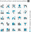 Constraction and renovation icons 1