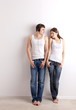 boy and girl  listening of a music
