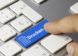 Drucken tastatur. Finger