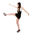 woman warrior kicks
