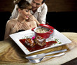 Casal no restaurante